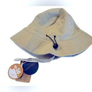 CAMPTRACE adult unisex sun protection bucket hat adjustable skin strap NWT